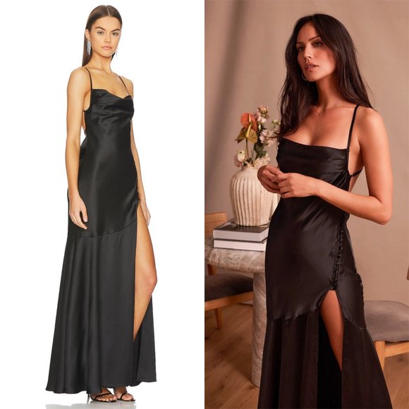 NWT V. Chapman The Isla Dress in Black - Picture 6 of 16